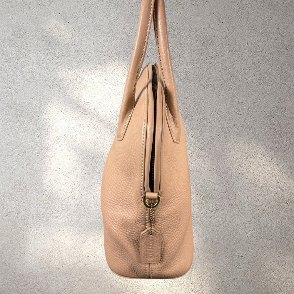 Vintage Coach Sonoma Satchel #4921 Natural Grain Leather Cream Top Handle Purse - Picture 5 of 8